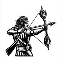 slow motion shot of an arrow flying vector