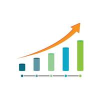 Statistics business stylized logos and element symbol vector