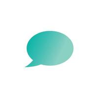 Stylized bubble chat logo simple symbol vector