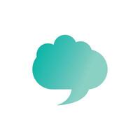 Stylized element bubble chat logos symbol vector