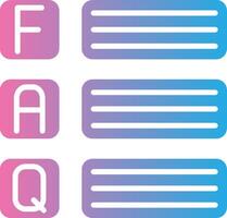 Faq Light Mode Icon vector