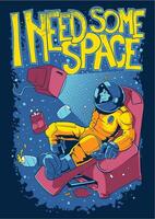 Cosmic Space Universe T-Shirt Graphic Design Illustration for Print and Merchandise vector