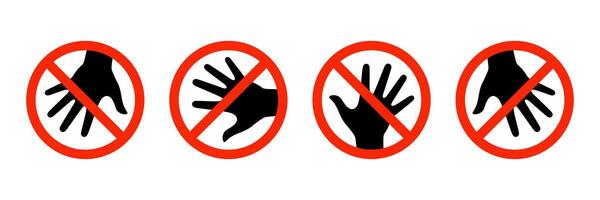 Don't touch sign. Don't touch icon. Do not touch sign vector