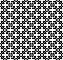 Black and white pattern gothic cross seamless vector