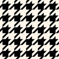 Pattern Black and Off White Houndstooth vector