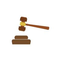Judge's hand holding element logo vector