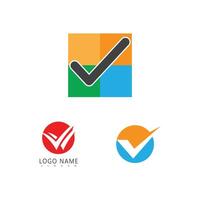 Stylized set Checklist logo symbol design vector