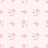 flowers,bow, fabric pattern, gift wrapping paper , seamless pattern vector