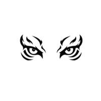 Logo design of a pair of eyes with a tiger print vector