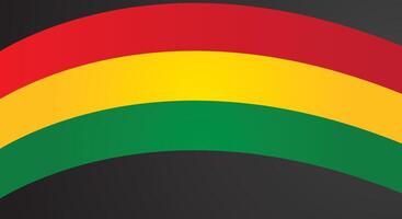 Abstract curve red yellow green background vector