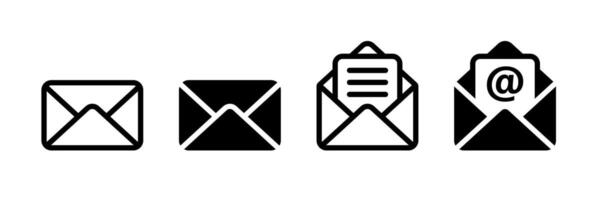Set of mail icons. Envelope, message, email icon. vector