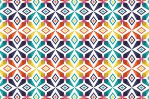 Abstract hipsters seamless pattern with bright colored rhombus. Geometric background rainbow color illustration vector