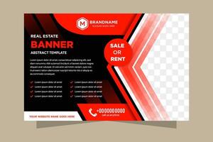 Red and black flyer cover business brochure design, Leaflet advertising abstract background, Modern poster magazine layout template, Horizontal annual report for presentation vector
