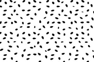 Abstract watermelon seeds pattern in bold black and white vector