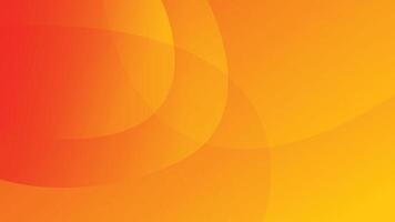 Orange abstract geometric background with circle design and gradient color vector