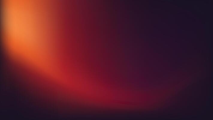 Glowing red orange wave gradient isolated on a black background