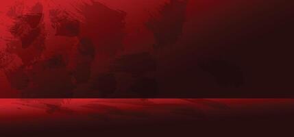 Dark red grunge wall texture background with copy space for design vector