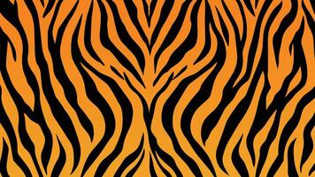 Abstract black tiger stripes repeated pattern vector