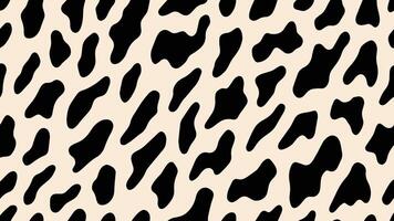 Hand drawn cow pattern. Farm animal texture background. vector