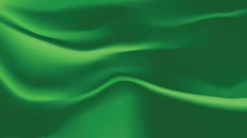 Green silk satin fabric texture background vector
