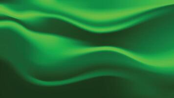 Abstract green silk satin texture, fabric background vector