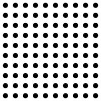 Black and White Polka Dot Pattern Repeat Background that is seamless and repeats. Design for web. vector