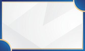 White background blue frame suitable for luxury certificate vector