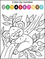 kola color by number vector