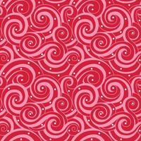 Seamless Pink And Red Swirl Pattern For Paper Gift Wrap And Fabric Print vector