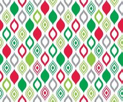 Seamless Red And Green Finial Shapes On White Background vector