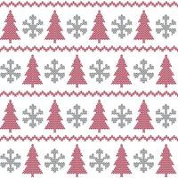 Seamless Christmas Chevron Pattern With Tree And Snowflakes For Gift Wrap And Fabric Print vector