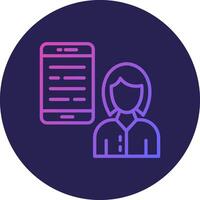 Delivery Service Dark Mode Visual Layout vector