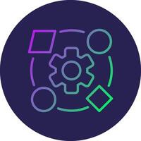 Files And Folders Interactive Shape Form vector