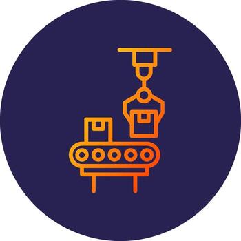 Factory App Based Interface Graphic vector