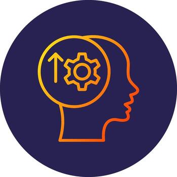 Efficiency Outlined Linear Sketch Design vector