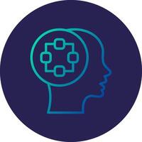 Think User Interface Visual Badge vector
