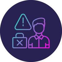 Job Loss Futuristic Application Interface Visual vector