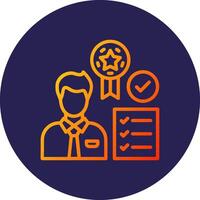 Focus Gradient Colored Line Element vector