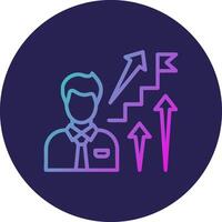 Global Strategy Interface Line Drawing Component vector
