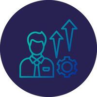 Global Marketing Simplified Linear Mark Symbol vector