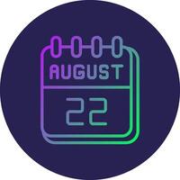 22 August Thin Line Element vector