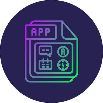 Node Solid Fill Style Element vector