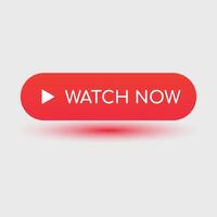 Watch Now Button Design with Icon vector