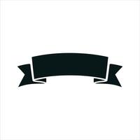 Vintage Scroll Ribbon Banner Silhouette Label vector