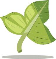 Simple green leaf clover design illustration vector