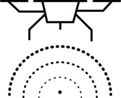 Drone Radar Detection Technology vector