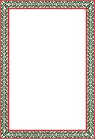 colored square Yakut ornament. Infinite rectangle, border, frame of the northern peoples Far East. vector
