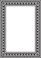 Classic greek black monochrome square ornament. pattern, ancient hellenic rectangle vector