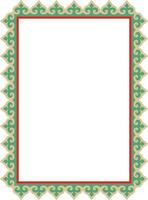 colored square Kazakh national ornament. Ethnic pattern Great Steppe, vector