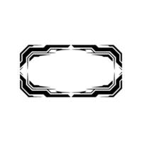 Futuristic Tech Frame With Blank Space, Minimalist vector